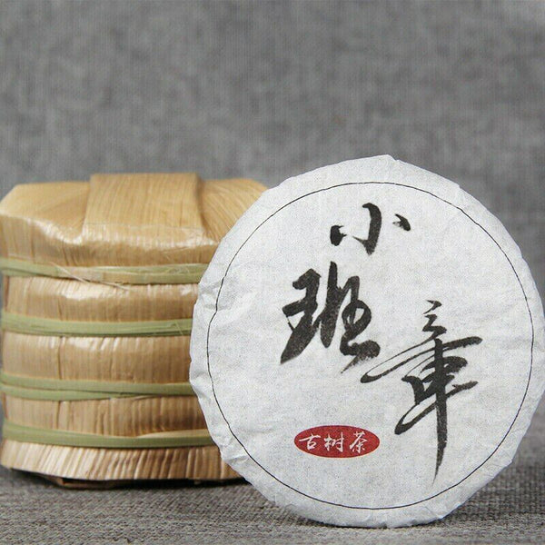 Xiao Ban Zhang Old Raw Puer Tea Littlel Cake Old Tree Shen Puer Tea 50g