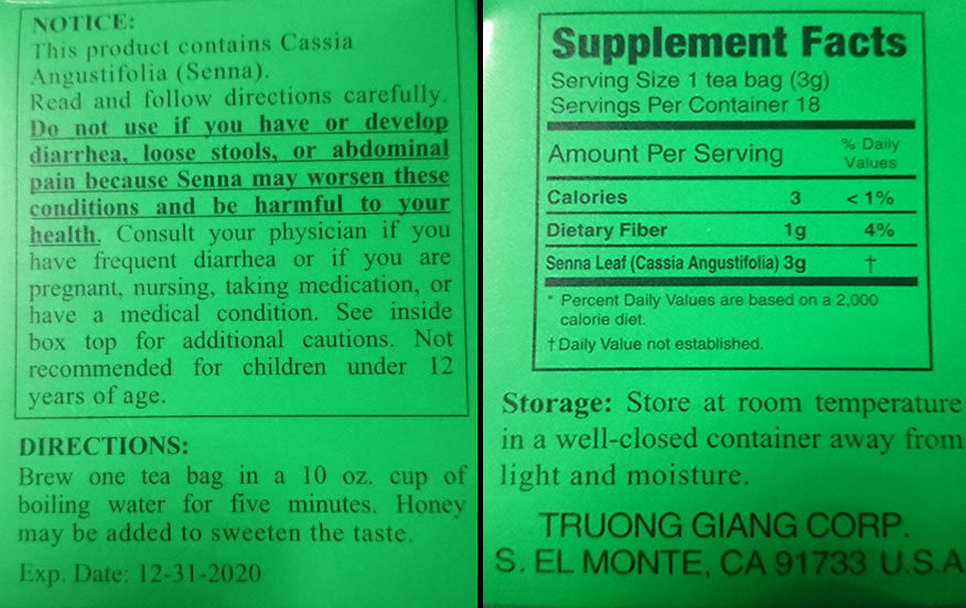 3 Ballerina Extra Strength Dieters Tea for Weight Loss 18 Bags Herbal Detox Tea