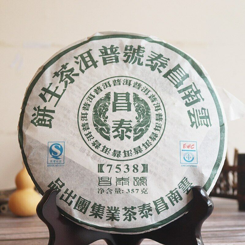 China Chang Tai 7538 Puer Sheng Raw Yunnan Changtai Pu-erh Tea Cake 357g