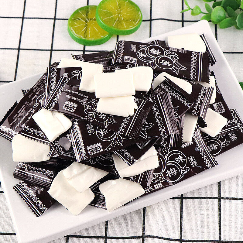280g/box Plum flavored soft candy，milk slices candies sour & sweet snacks 话梅味软糖 Secondary image