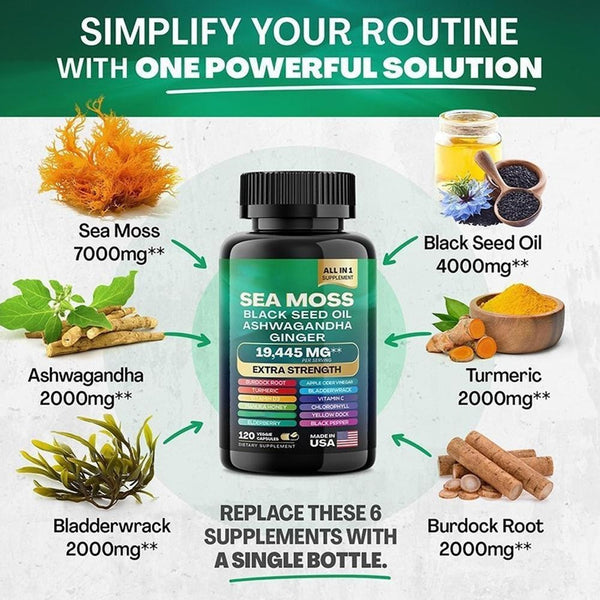 Shilajit Power Combo Dynamic Bundle - Sea Moss Multivitamin