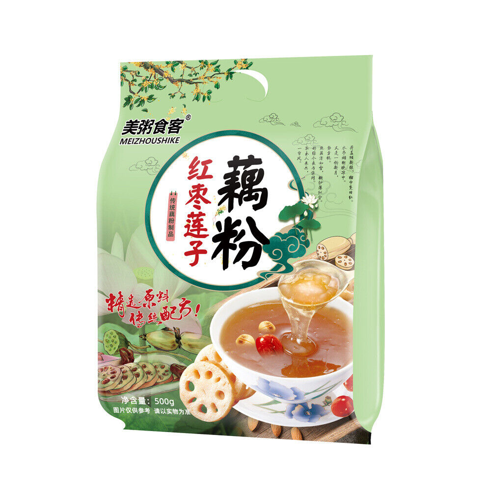 Red Date Lotus Root Powder 500g/1.1LB ( 1.25oz*14 Bags) Fast Food Breakfast Main image