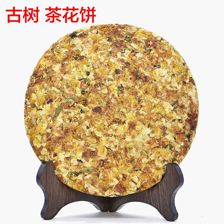 Yunnan Old Trees Camelias Flower Lincang Snowy Mountain Raw Pu'er Puer Tea 357g Main image