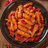 Salt baked chicken feet tendon chicken crispy bone deboning snack