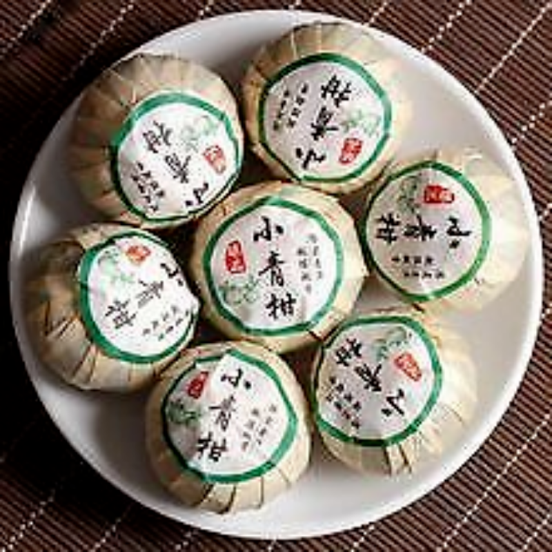 357g Jingmai Pu'er Tea Cake Golden Buds Ripe Tea Yunnan Seven Seeds Cake Tea