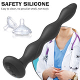 Waterproof Silicone 10 modes Heated Male Thrusting Therapy Shock Massager Plug