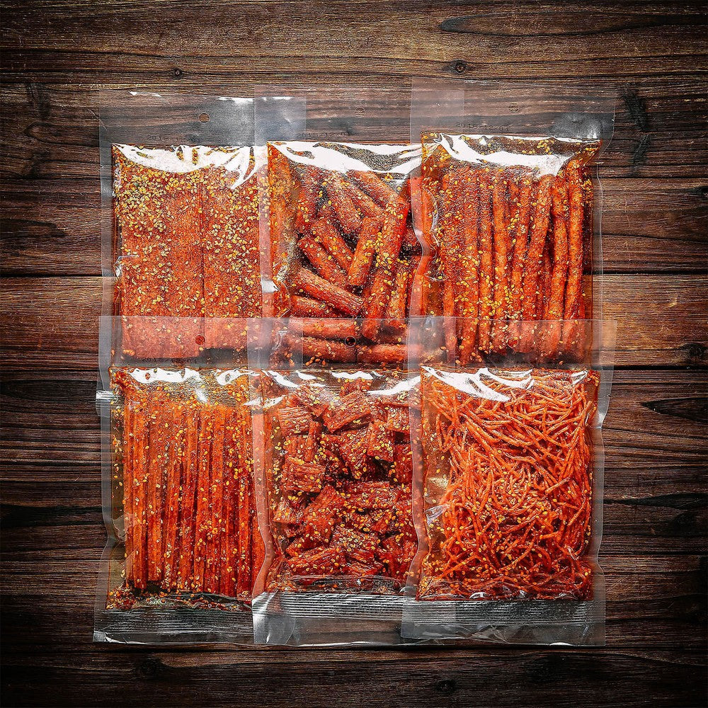 70g*4bags Mixed flavors Spicy snacks big spicy slices Chinese handmade snacks Secondary image