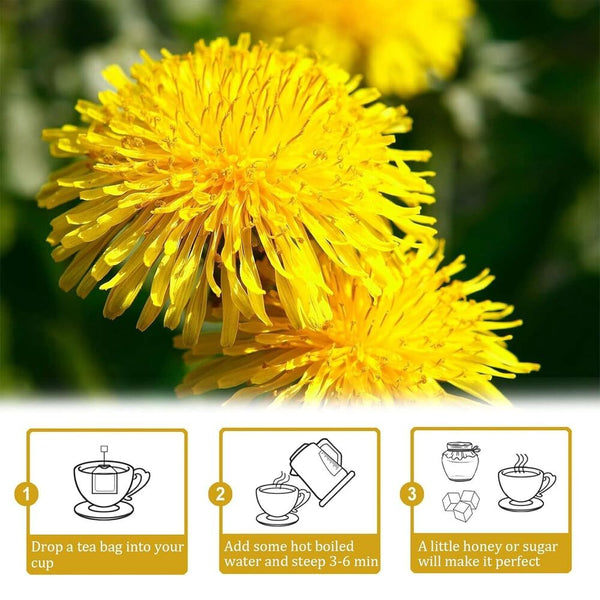 Dandelion Wolfberry Organic Kidney Liver Chinese Tea Chicory and Gardenia Tea