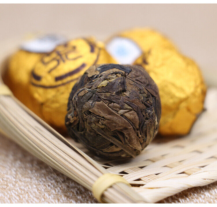Organic Ball-shaped Aged Shou Mei Longevity Eyebrow Handmade White Tea Ball