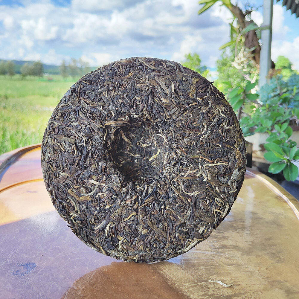 357g Yunnan Menghai Raw Pu-erh Tea Bulang Mountain Early Spring Puerh Green Tea Main image