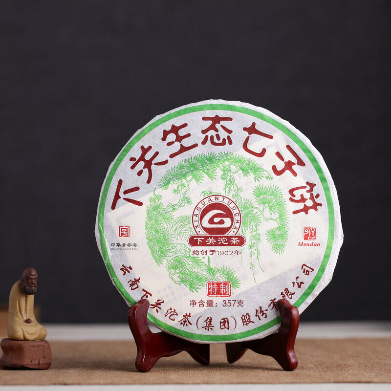 XiaGuan ECOLOGICAL PUERH BING Ancient Tree Tea Puer Tea Raw Iron Cake 357g