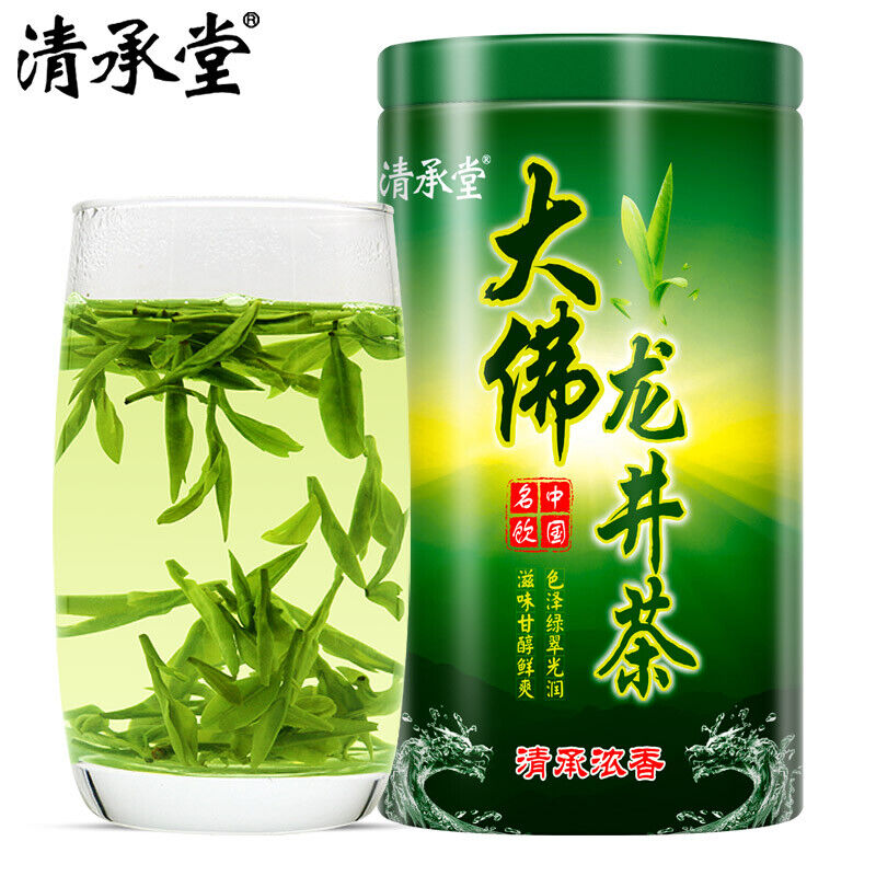 Chinese Premium Dafo Long Jing Dragon Well Green Tea Longjing Tea 250g Tin Main image