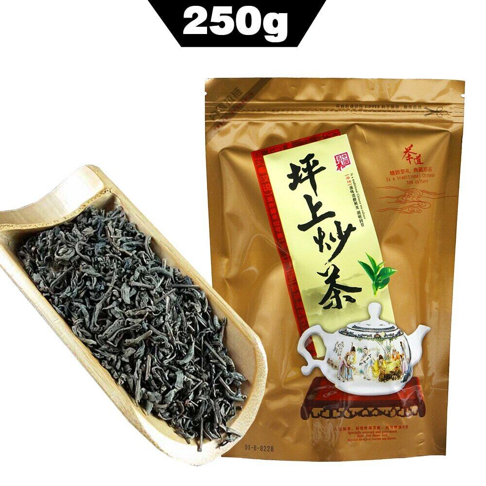 Handmade Fried Tea China Pingshang Strong Aroma Traditional Flavor 250g