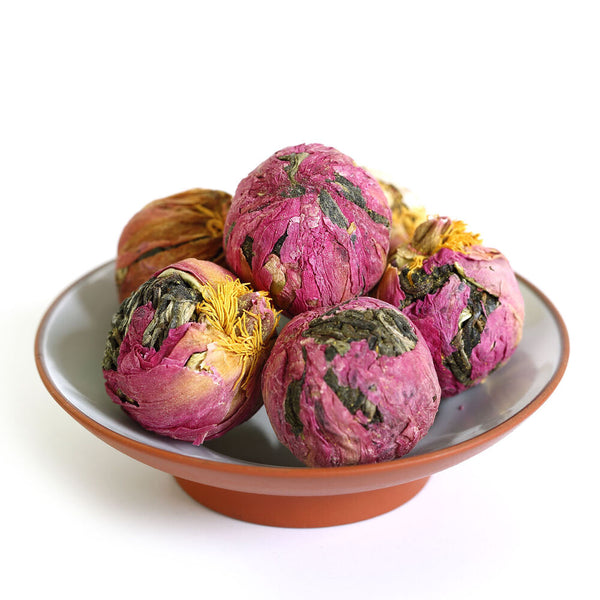 HELLOYOUNG 100g Peony Flower Yunnan Bulang puer Pu'er Puerh Tea Raw Ball