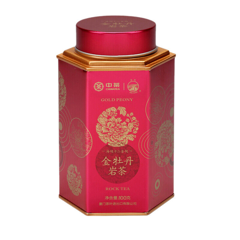 Sea Dyke Brand Gold Peony Jin Mu Dan Fujian Wuyi Rock Tea Oolong Tea 100g Tin Main image