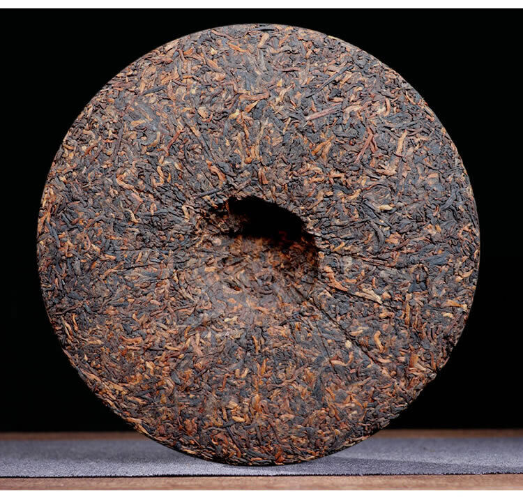 Ripe Puer Golden Buds Cake Menghai Daoshenggen Court Pu'er Tea 357g/12.59oz