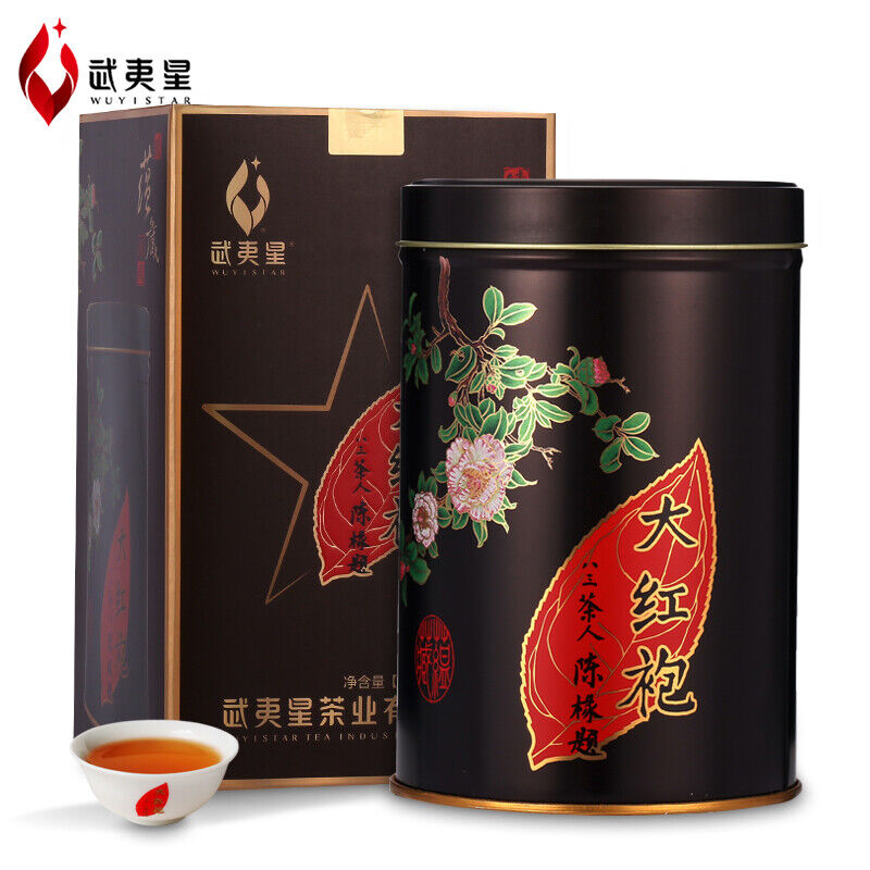 Wuyi Star 5 Year Aged Big Red Robe Da Hong Pao Tea Dahongpao Oolong Tea 125g Tin Main image