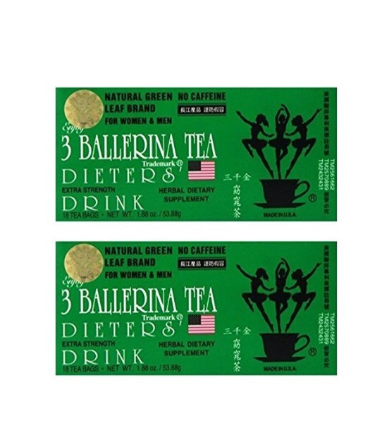 2 Boxes 3 Ballerina Tea Extra Strength Original Te De Bailarina Main image