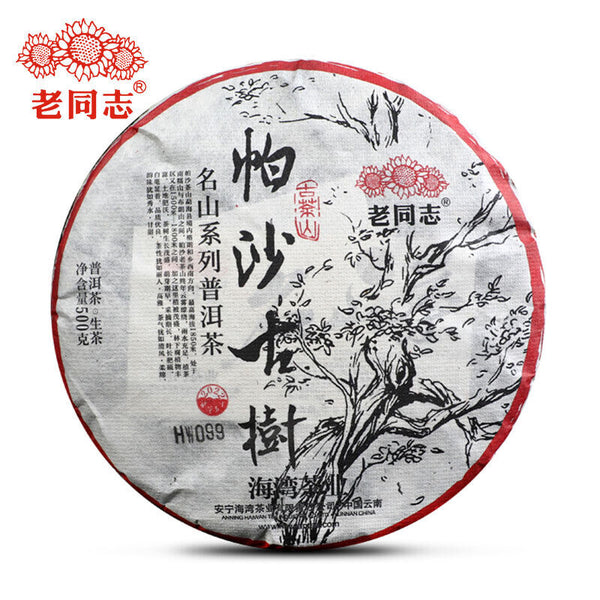 Haiwan Famous Mountain Aged Tree Raw Puer Pa Sha Gu Shu Sheng Puer Tea 500g