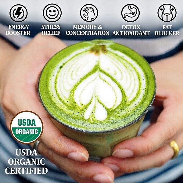 Organic Matcha Green Tea Powder Unsweetened 100% Natural 1LB Secondary image