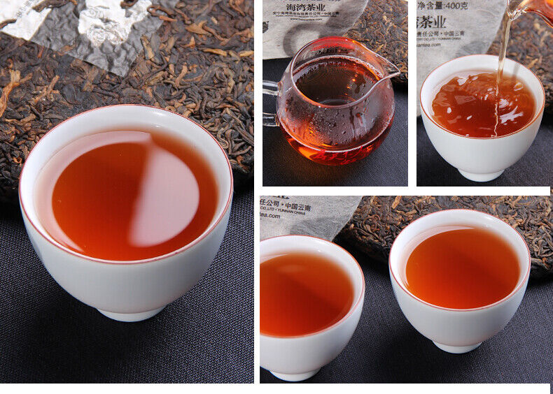 Yunnan Pu'er Tea Liangpin Series Haiwan Old Comrade Lianggong Ripe Tea 400g