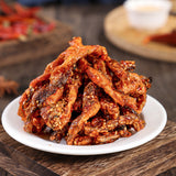 500g instant spicy fish skin honey Sweet spicy cod skin seafood snack 香辣鱼皮海鲜小吃