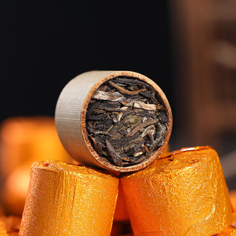Year Supreme Bamboo Bingdao Ancient Puer Pu'er Puerh Tea Yunnan Raw 500g Main image