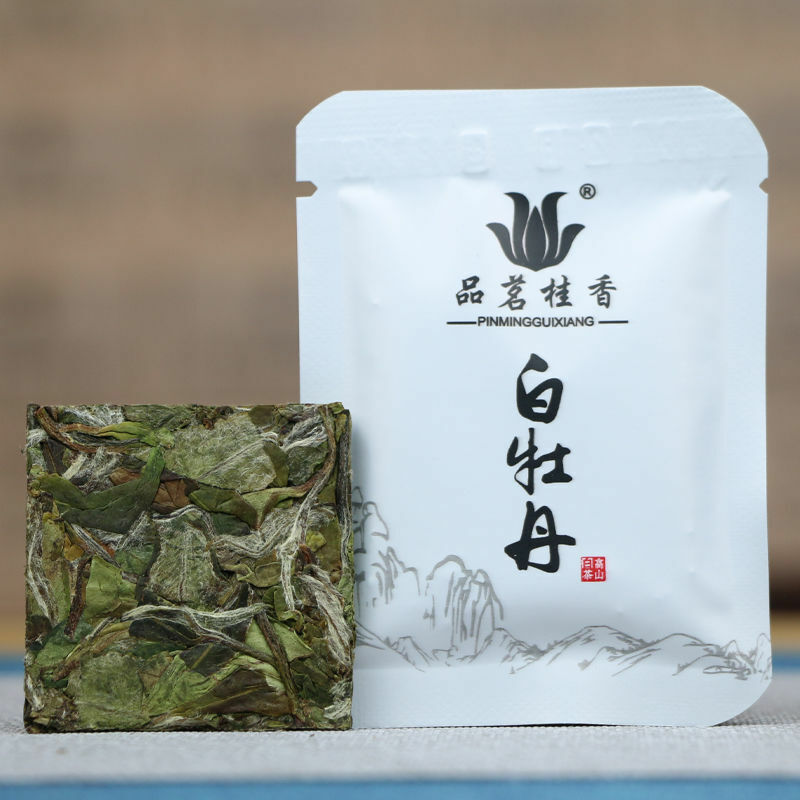 100g White Peony Tea Small Square Brick  Chinese Fuding White Tea Secondary image