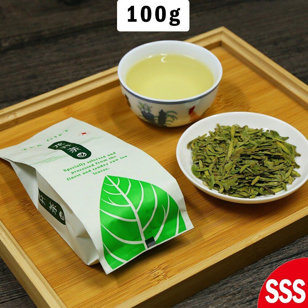 Chinese Xihu Dragon Well Long Jing Longjing Green Tea Lung Ching Tea 100g Main image