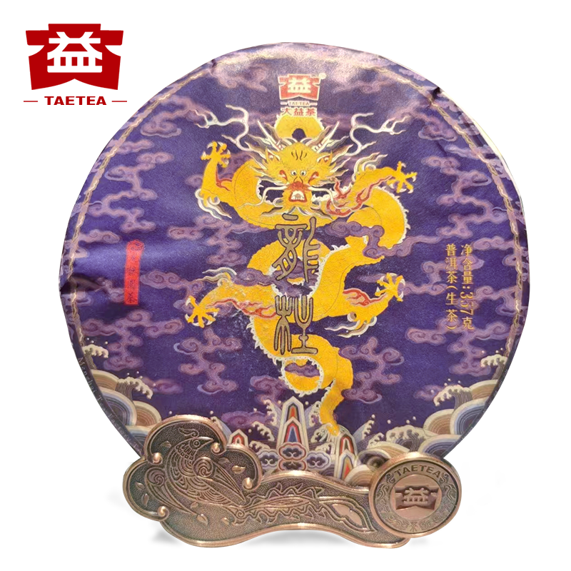 Dragon Pillar Yuan Cha TAETEA Menghai Dayi Pu-erh Tea Raw Pu'er Tea 357g