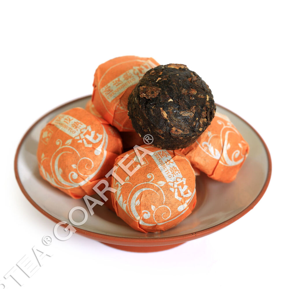 HELLOYOUNG Orange Peel Citrus Flavored Mini Ripe Cake puer Pu'er Pu erh Tea