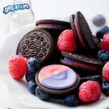 Oreo Blueberry & Raspberry Sandwich Biscuit Cookies Snack Food 奥利奥蓝莓树莓夹心饼干