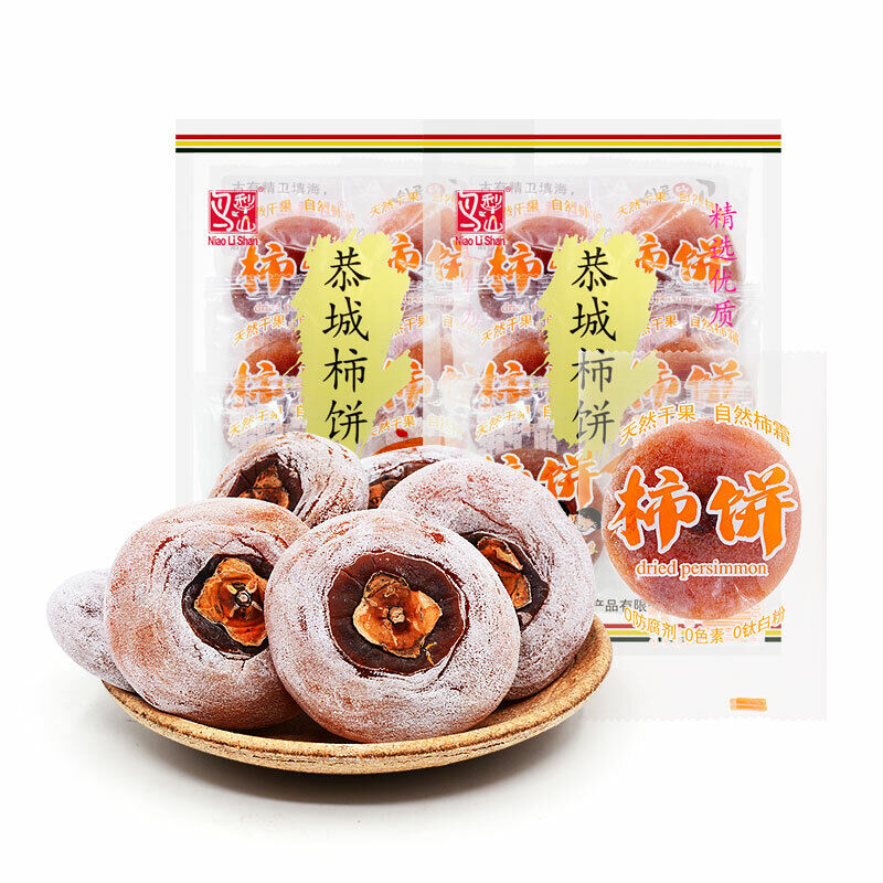 Dried Persimmon Snacks Chinese Food SHIBING 中国零食小吃零食 鸟犁山恭城月柿 340g