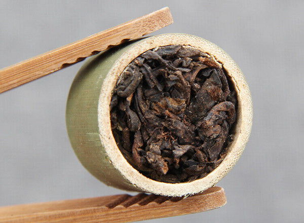 Year Supreme Bamboo Bingdao Ancient Pu'er Puerh Tea Yunnan Puer Ripe 500g