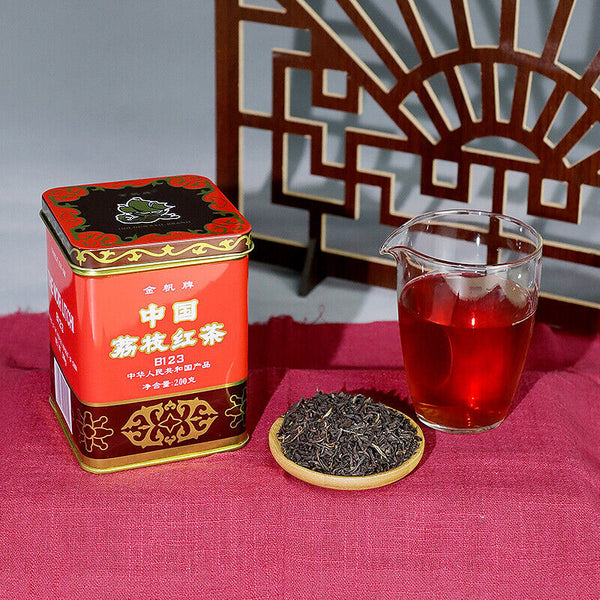 TeaChina Lichee Black Tea Lychee Black Tea Guangdong Lychee Flavoured 200g Tin