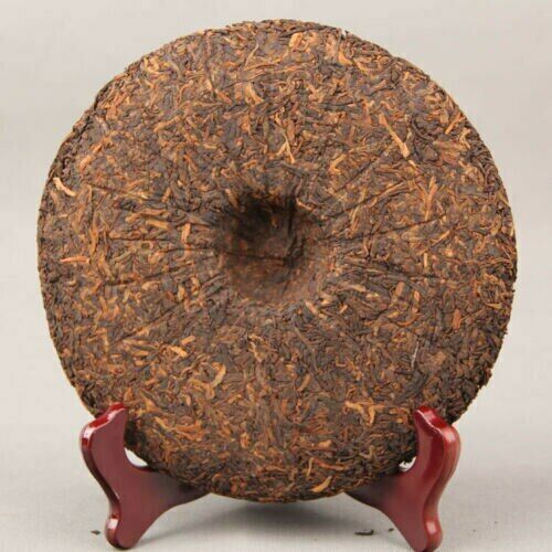 Pu'er Cooked Ripe Tea Yunnan Puer Gongting Golden Bud Pu-erh Tea Cake 357g
