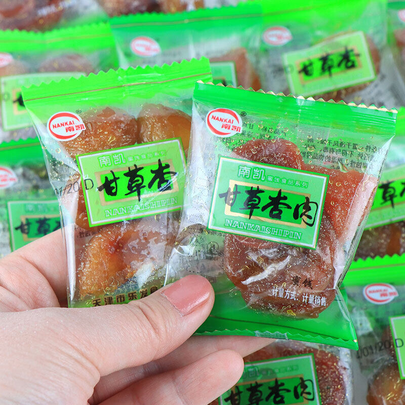 250g Licorice apricot meat candied fruit dried sweet & sour snacks 甘草杏肉蜜饯果脯果干 Secondary image