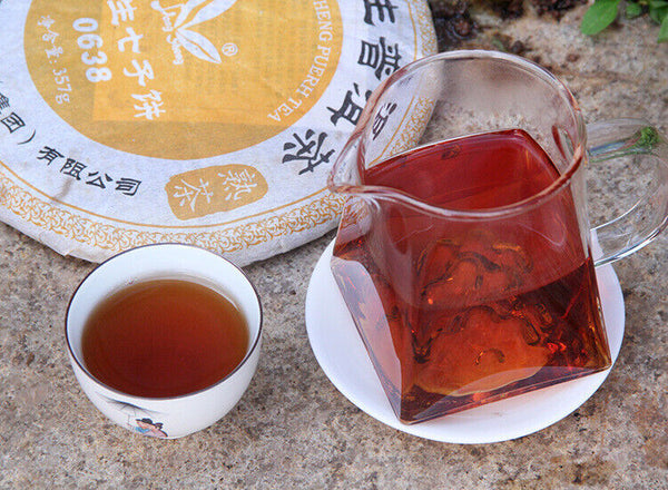 Chen Xiang Jujube Fragrant Yunnan Longsheng Puerh Tea 0638 Ripe Puer 357g