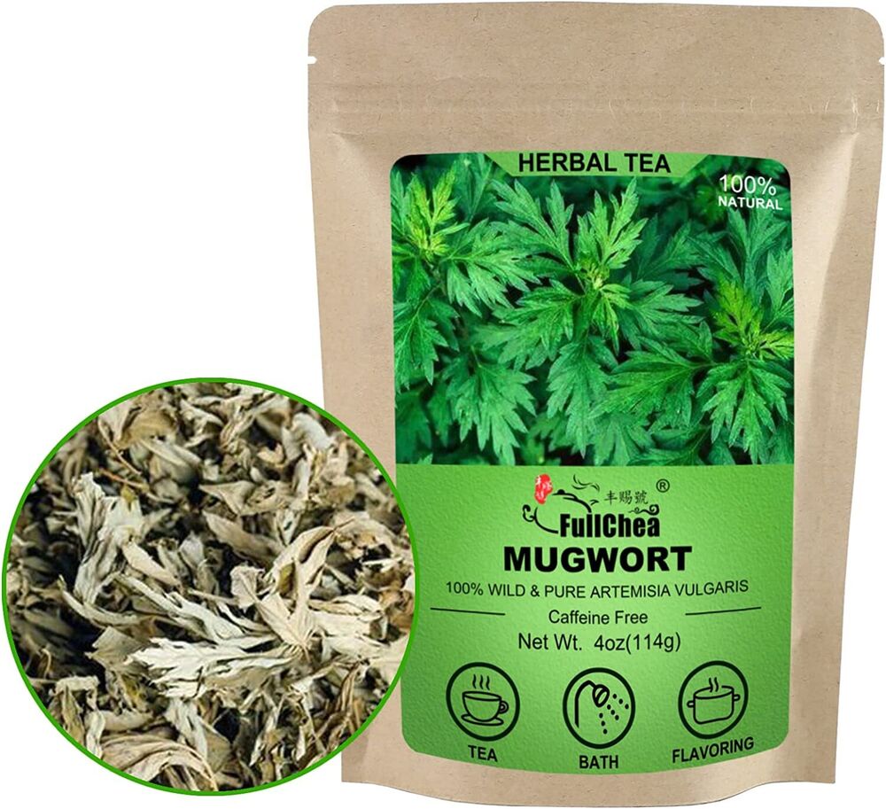 FullChea Dried Mugwort Natural Herb 114g - Superior Dried Mugwort Tea