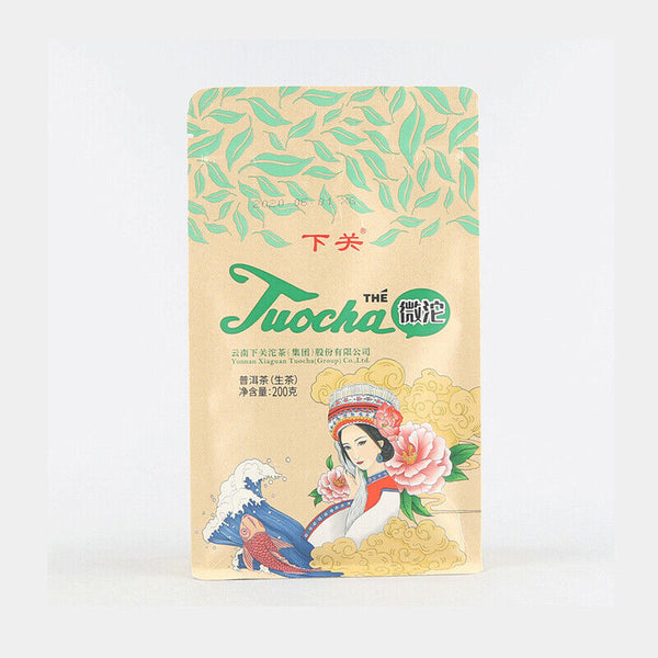 WEI TUO Cha Yunnan Xiaguan Mini Tuocha Raw Puer Pu Er Sheng Tea 200g Bag