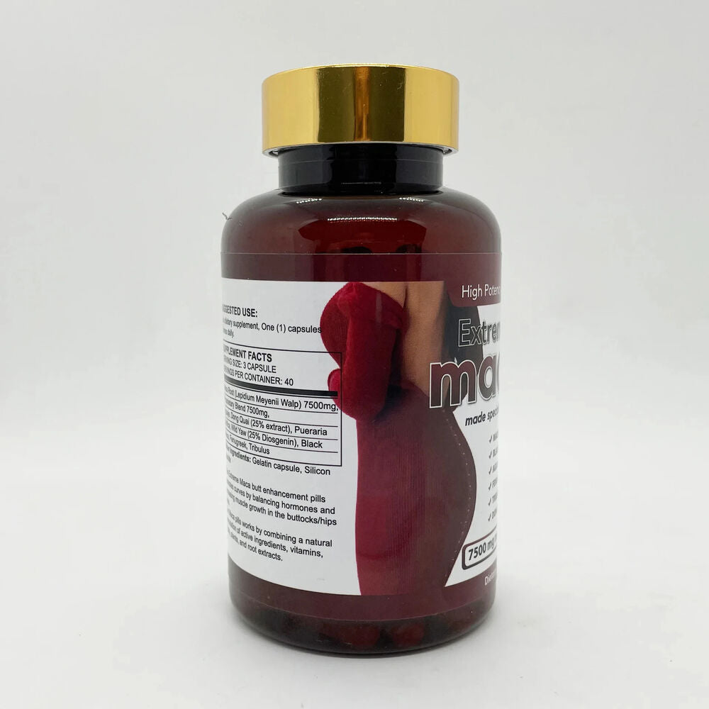 Premium Natural Supplement Maca Buttock Pills - Enhance Curves & Shape 1 Bottle