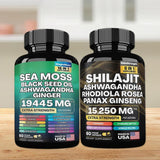 Sea Moss Bundle Black Seed Multivitamin & Shilajit Power Combo Kidney health