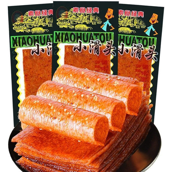 20g*20 Packs Spicy Bean Skin Chinese Snack Food Old Style Big Spicy Slices