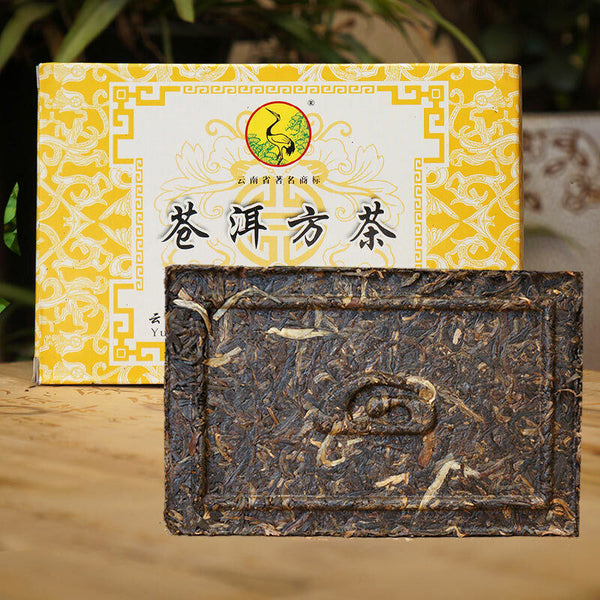 Xiaguan Tuocha Raw Cang Er Fang Zhuan Tea Brick Shen Pu Erh Aged Tea 250g