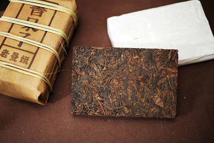 DR. PU'ER TEA Lao Man E Pu-erh Tea Brick 500g Old Tree Ripe Puer Pu'er Shu Tea
