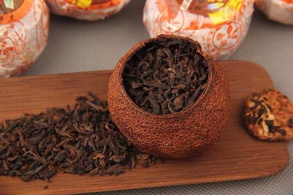 Xinhui Aged Chenpi Ripe Puer Tea Orange Skin Puerh Pu'er Loose Tea PEI YU 312