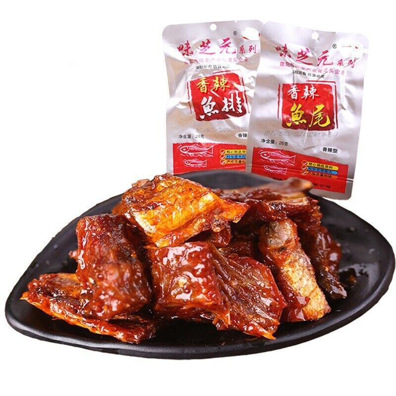 Spicy Fish Tail 味芝元鱼尾鱼排26g*20包 香辣鱼尾巴 湖南特产零食 香辣可口 海味零食 Chinese snack HOT Secondary image