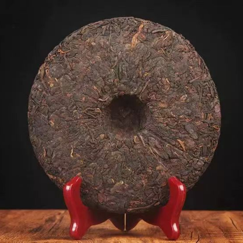 357g Yiwu Puerh Ripe Tea Cake Yunnan Pu'er Cooked Tea Organic Pu-erh Black Tea