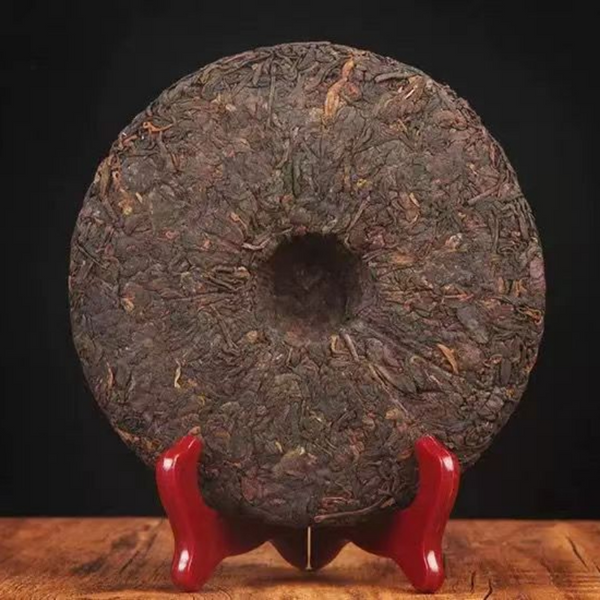 357g Yiwu Puerh Ripe Tea Cake Yunnan Pu'er Cooked Tea Organic Pu-erh Black Tea