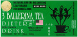 3 Ballerina Extra Strength Dieters Tea for Weight Loss 18 Bags Herbal Detox Tea
